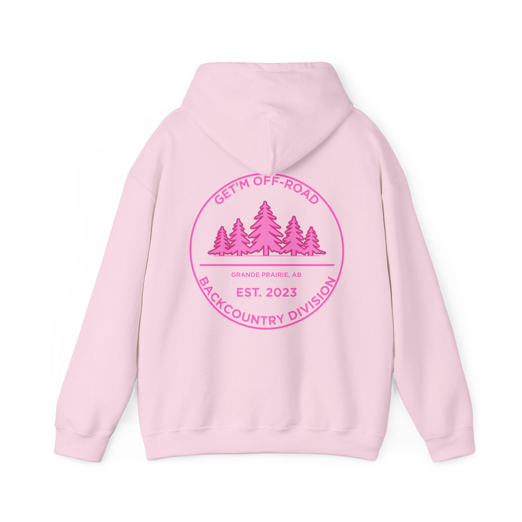 Unisex Hoodie-pink backcountry division