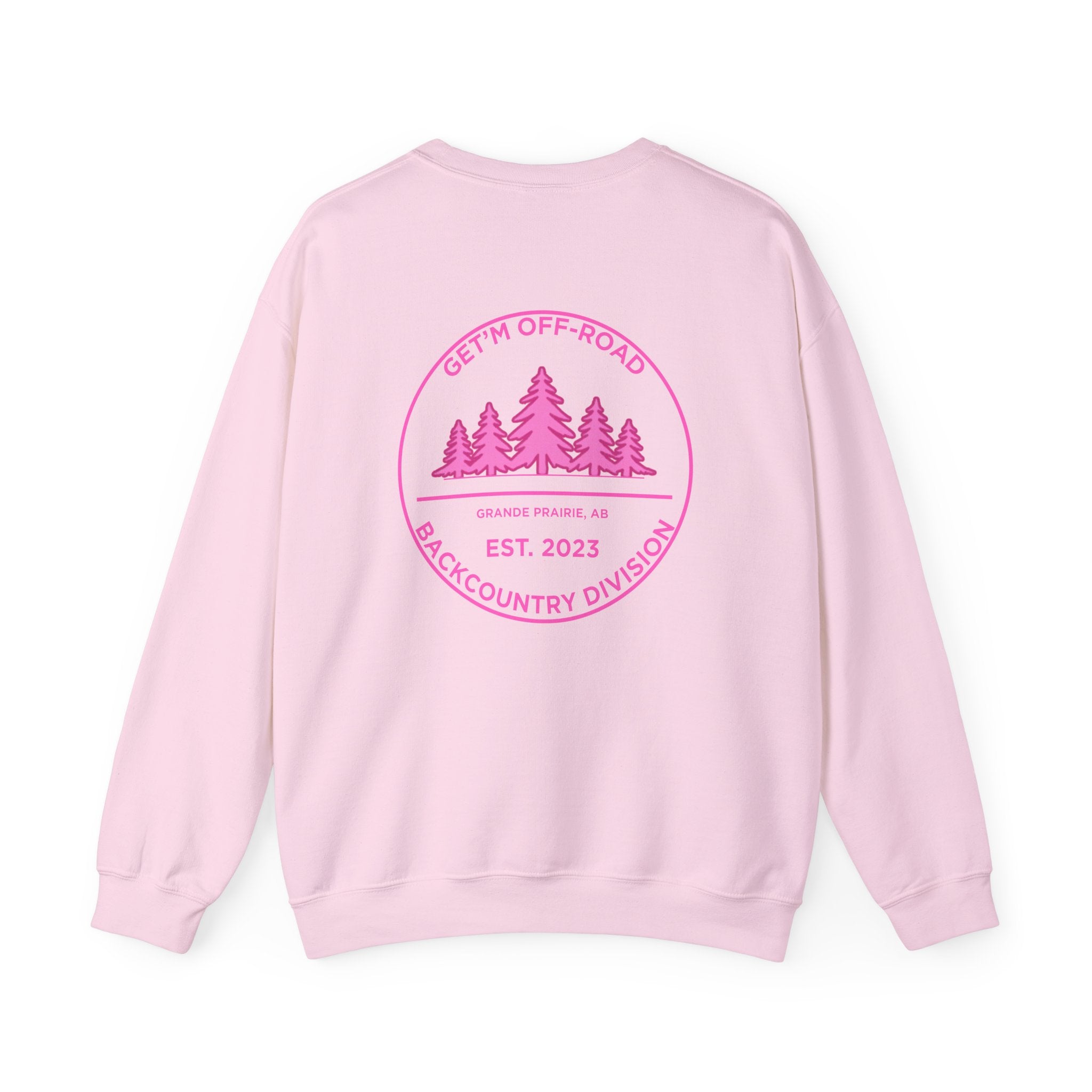 Crewneck— pink backcountry division