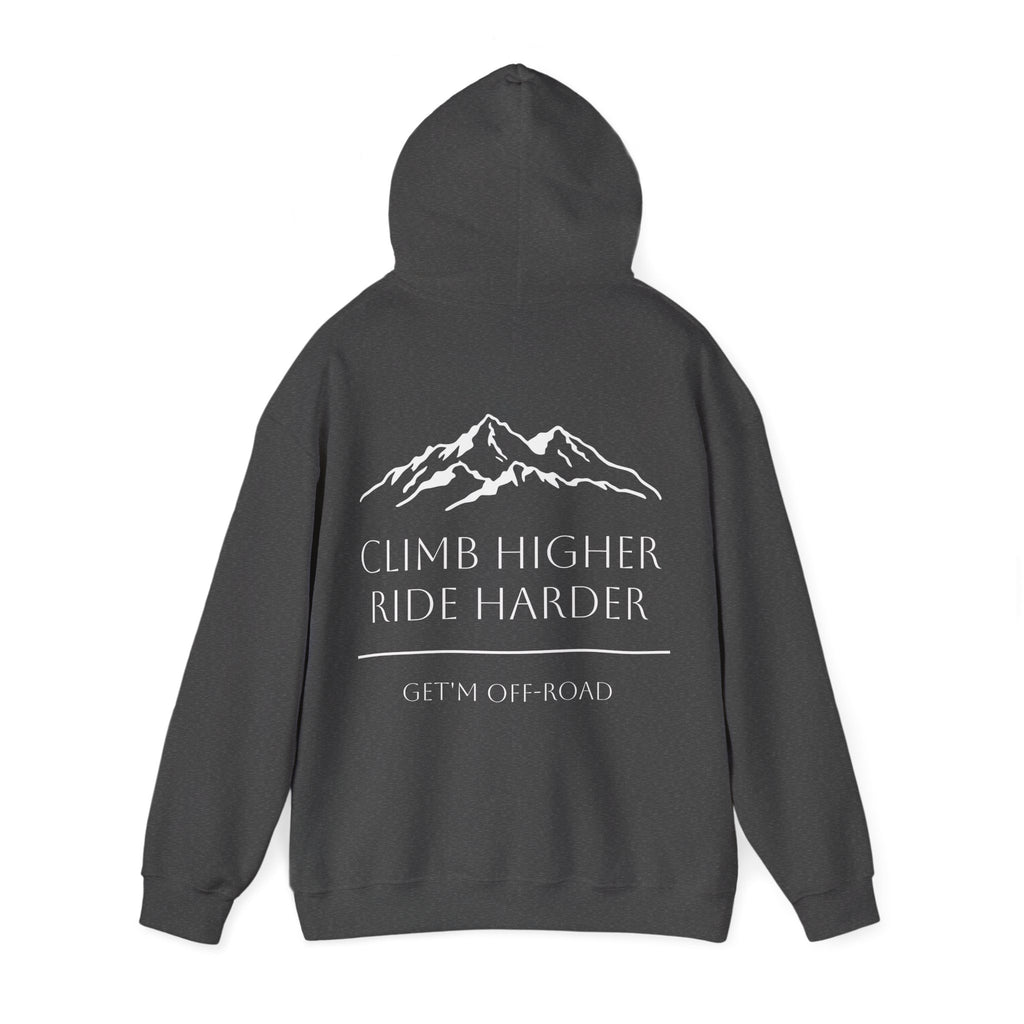 Unisex Hoodie — Climb Higher, Ride Harder