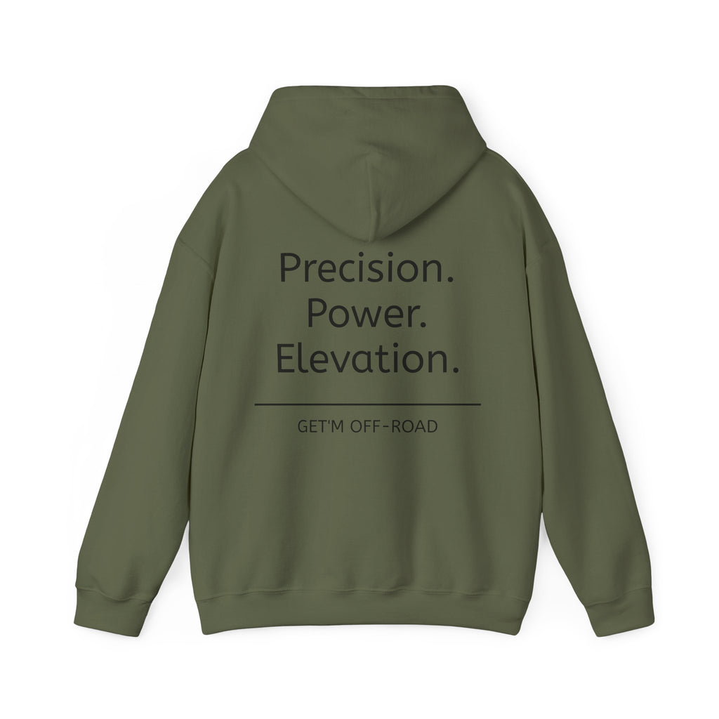 Unisex Hoodie--Precision. Power. Elevation.