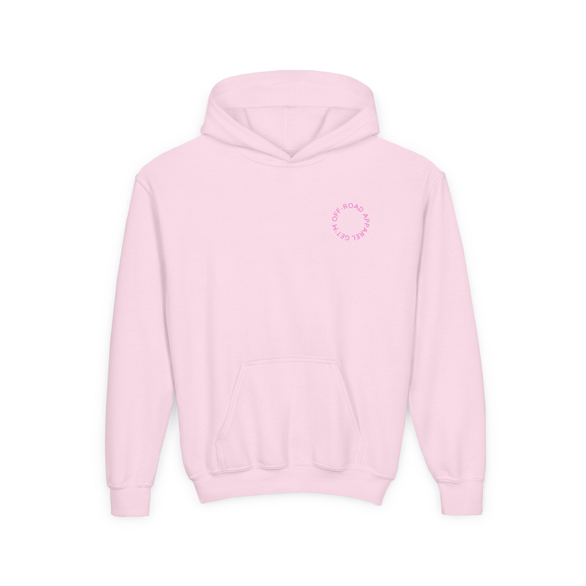 Youth Hoodie — Pink Backcountry Division