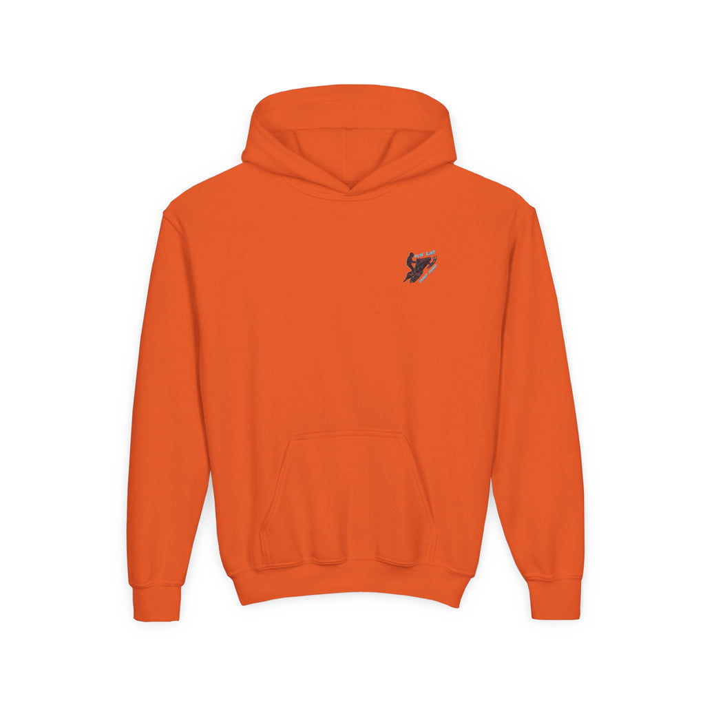 Youth Hoodie — Sled Rider (in black)
