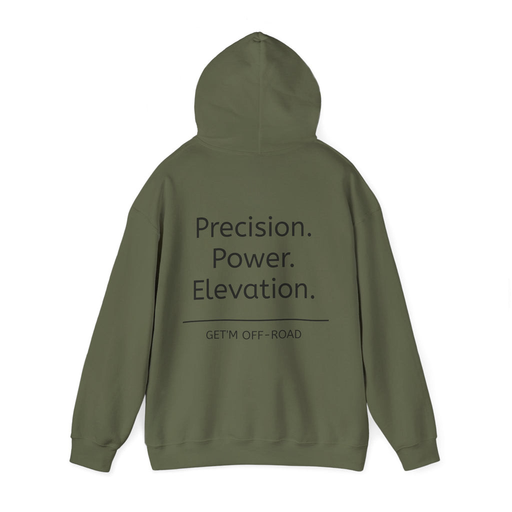 Unisex Hoodie--Precision. Power. Elevation.