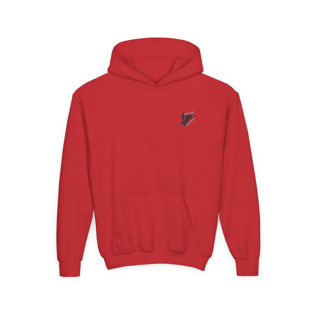 Youth Hoodie — Sled Rider (in black)