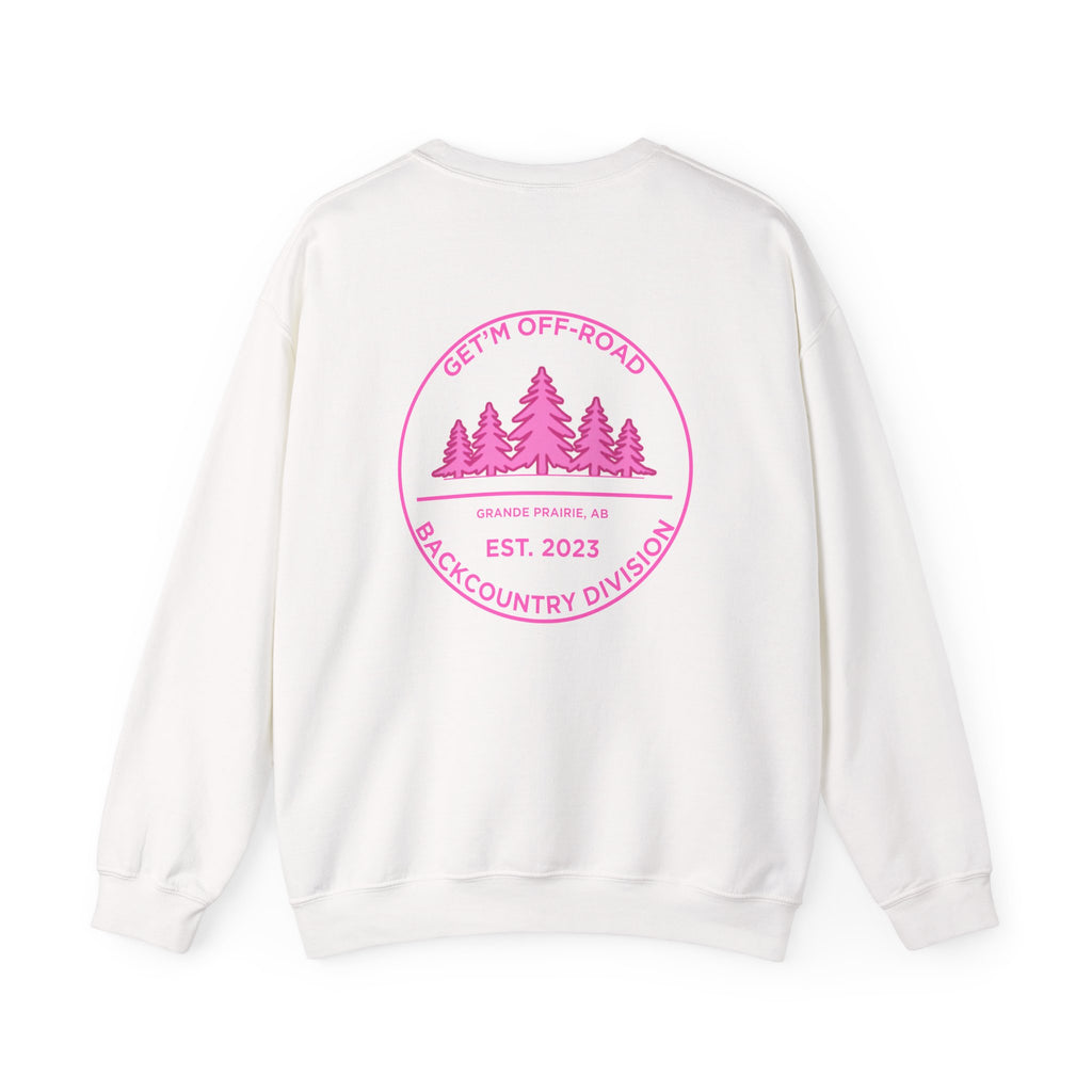 Crewneck— pink backcountry division
