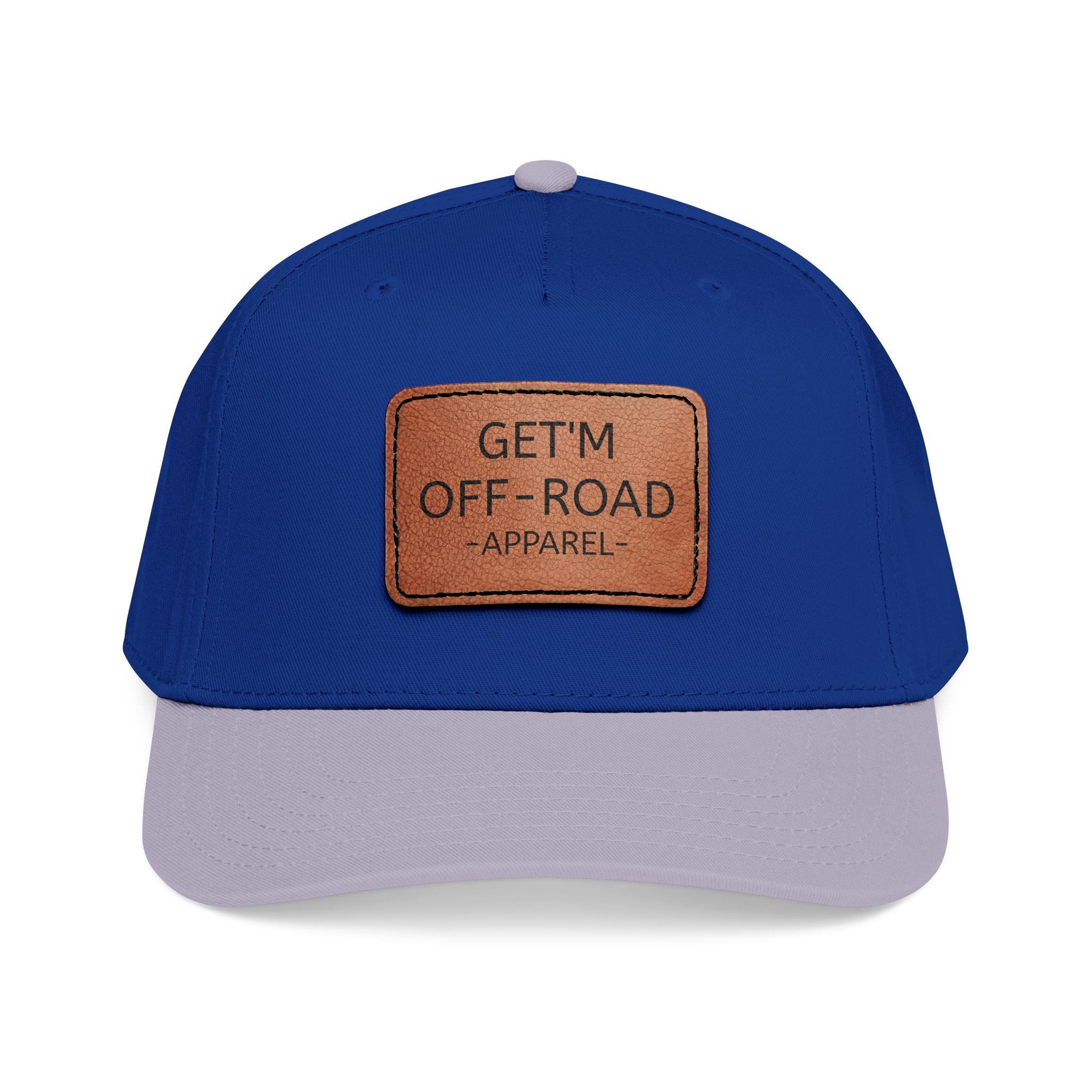 Mid Profile Baseball Cap with Leather Patch