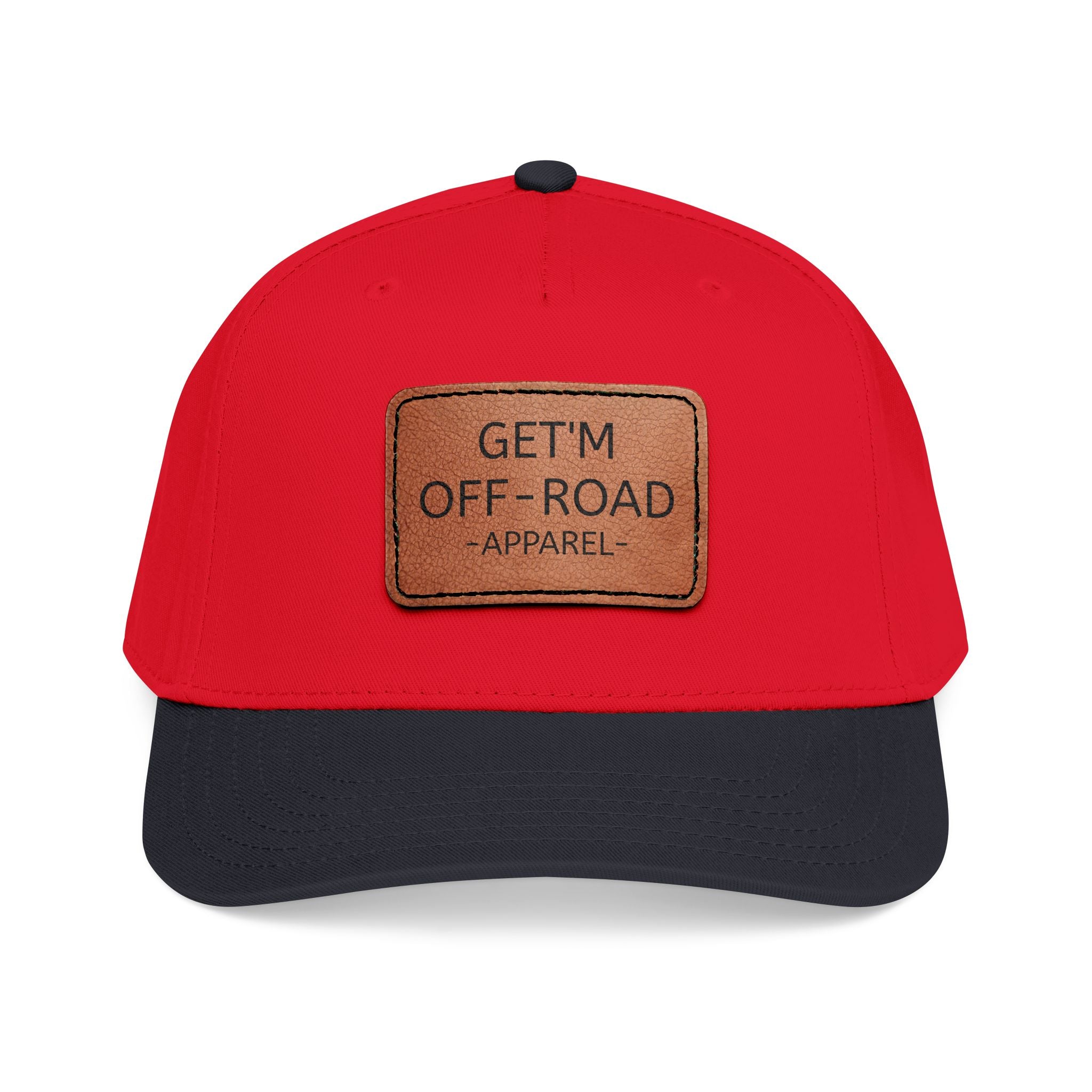 Mid Profile Baseball Cap with Leather Patch