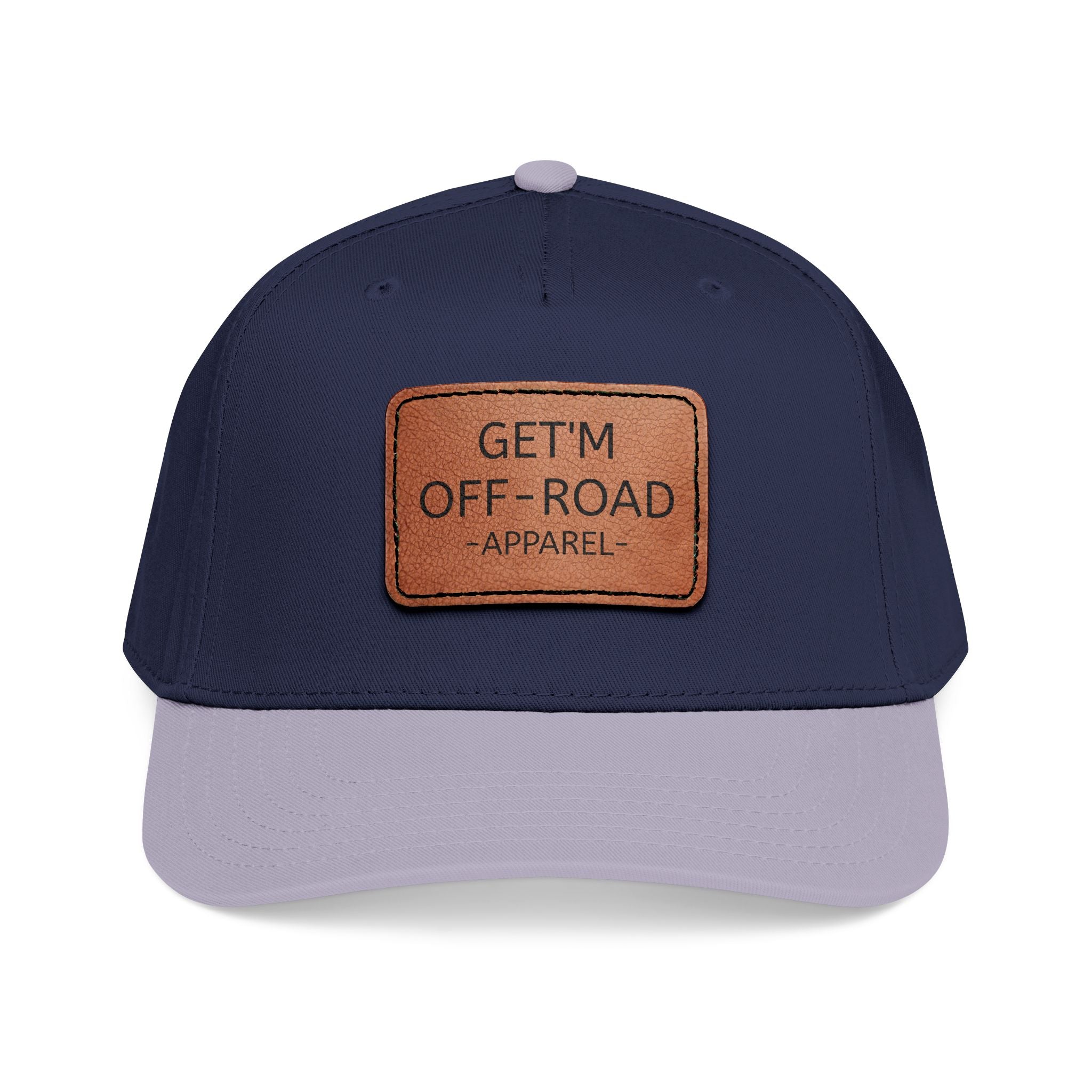 Mid Profile Baseball Cap with Leather Patch