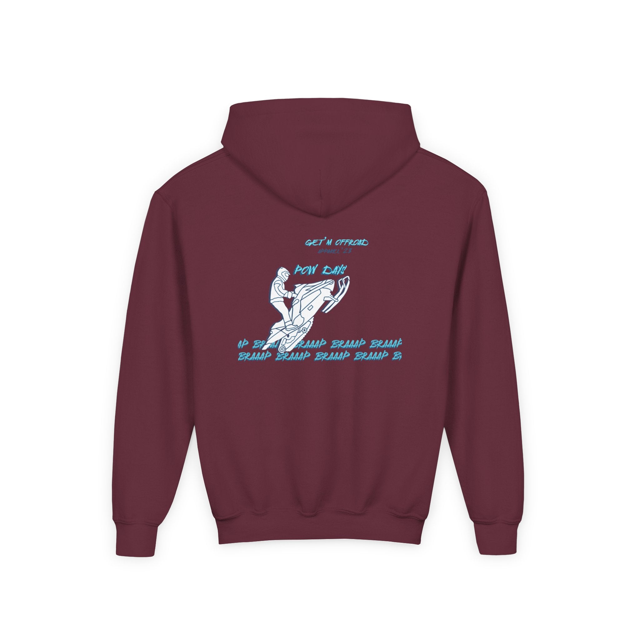 Youth Hoodie —sled rider