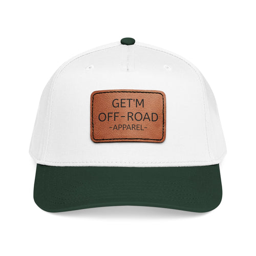 Mid Profile Baseball Cap with Leather Patch