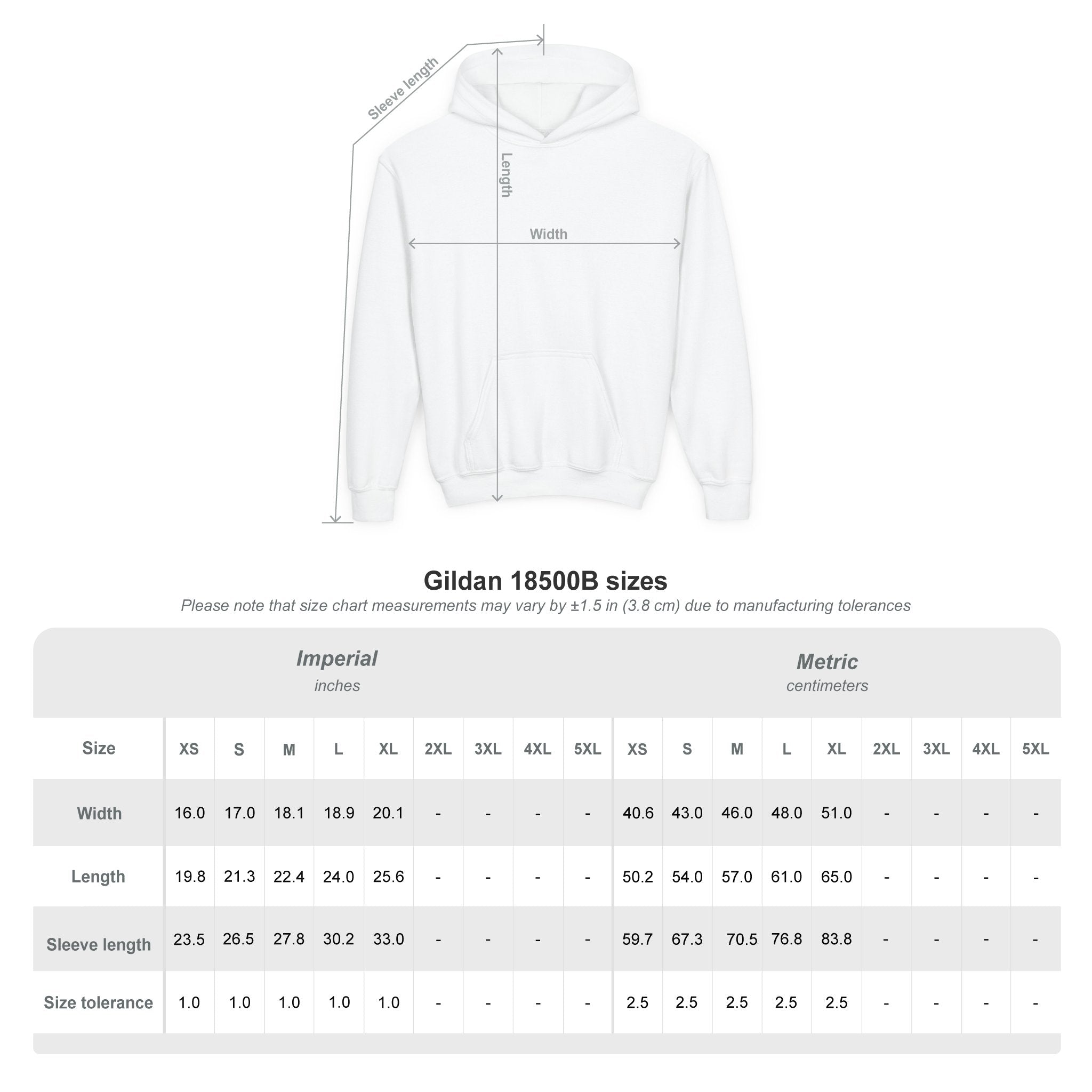 Youth Hoodie — Sled Rider (in black)