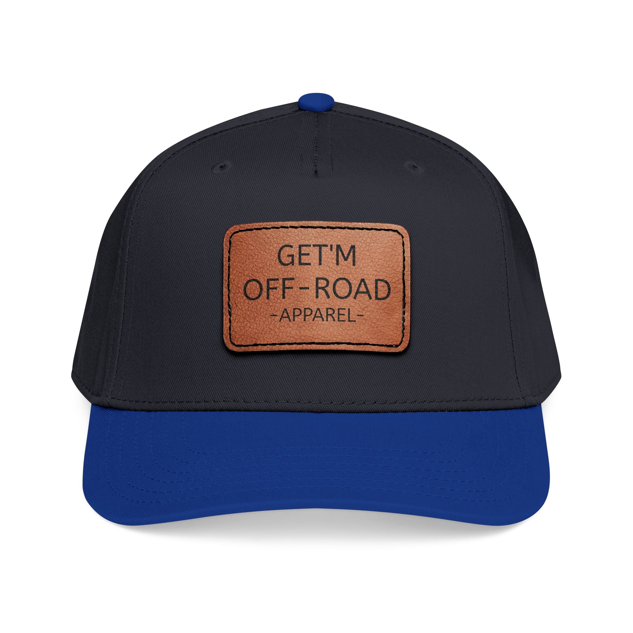 Mid Profile Baseball Cap with Leather Patch