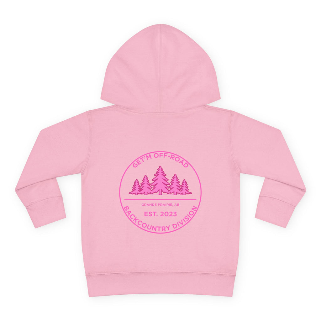 Toddler Hoodie —pink backcountry division
