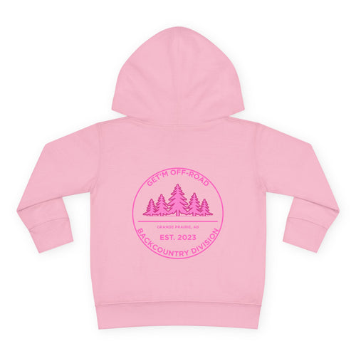 Toddler Hoodie —pink backcountry division